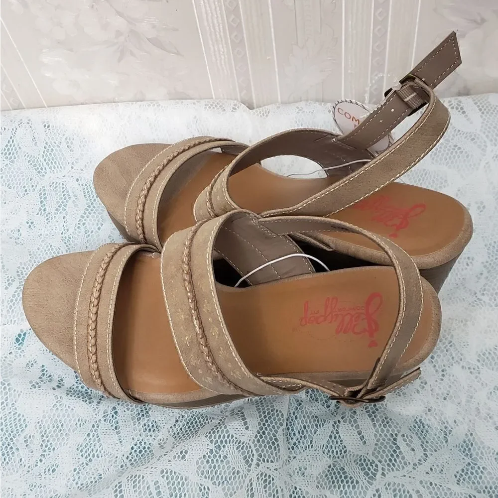 Jellypop Comfort Fit Wedges Sandals NWOT